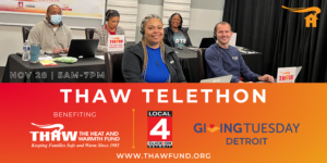 THAW Telethon 2023 Infographic featuring a photo of volunteers from the 2022 Telethon.