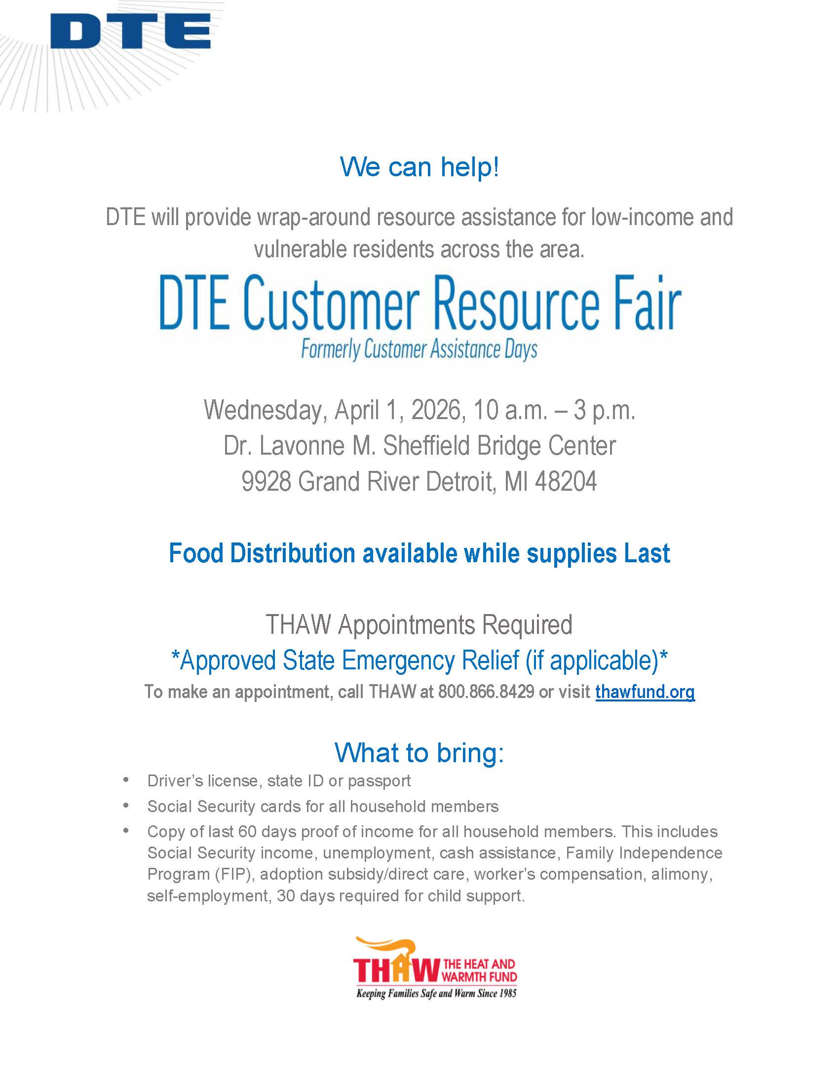 DTE Customer Resource Fair